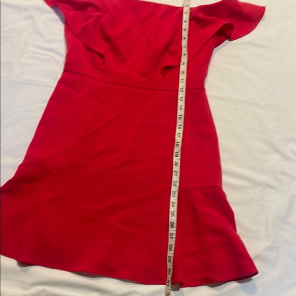 BCBGMaxAzria Vibrant Red Ruffle Mini Dress - Picture 14 of 15